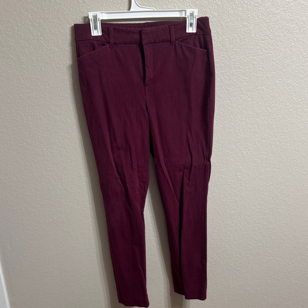 Old Navy Pixie High Rise Pants - Deep Red